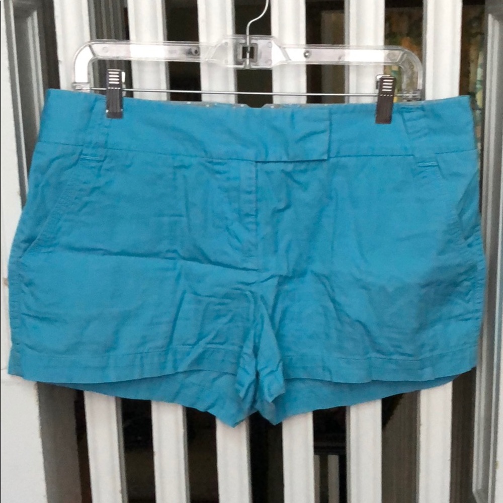 JCREW blue weathered twill chino shorts